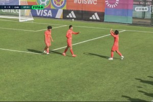 U15世界杯-中国5-2沙特取第2胜 钟俊辉3射1传王子霈、郭润东破门 U15世界杯-中国5-2沙特取第2胜 钟俊辉3射1传王子霈、郭润东破门